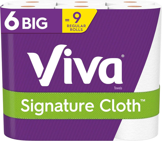 Viva Signature Cloth, Choose-A-Sheet - 6 Big Rolls = 9 Regular Rolls (78 Sheets Per Roll)