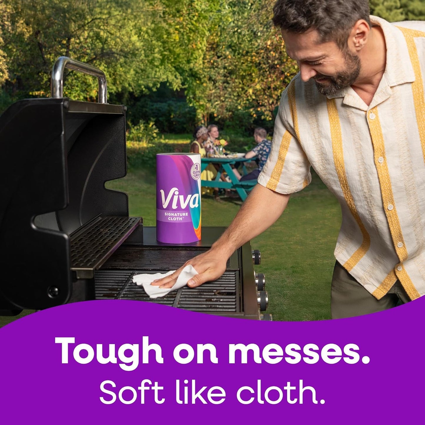 Viva Signature Cloth Paper Towels, Choose-A-Sheet Size, 3 Double Rolls, 86 Sheets per Roll (Packaging May Vary)